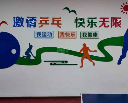 乒乓球室文化墻